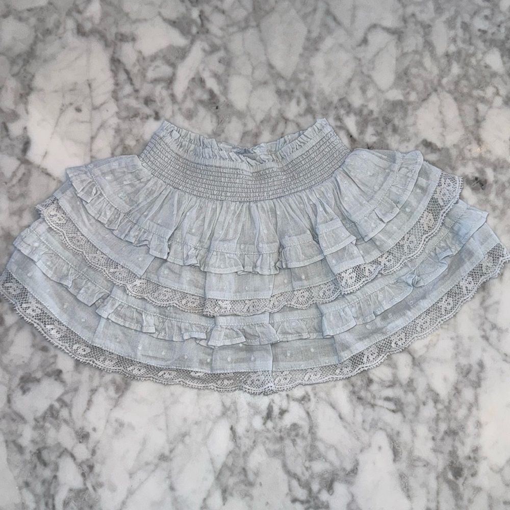 NWOT LOVESHACKFANCY BUE BILLIE SKIRT 2-3YR